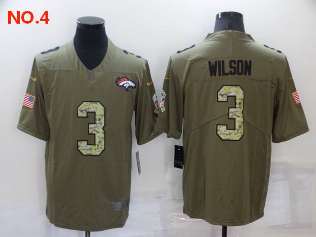 Men's Denver Broncos 3 3 Russell Wilson Jersey NO.4 ;